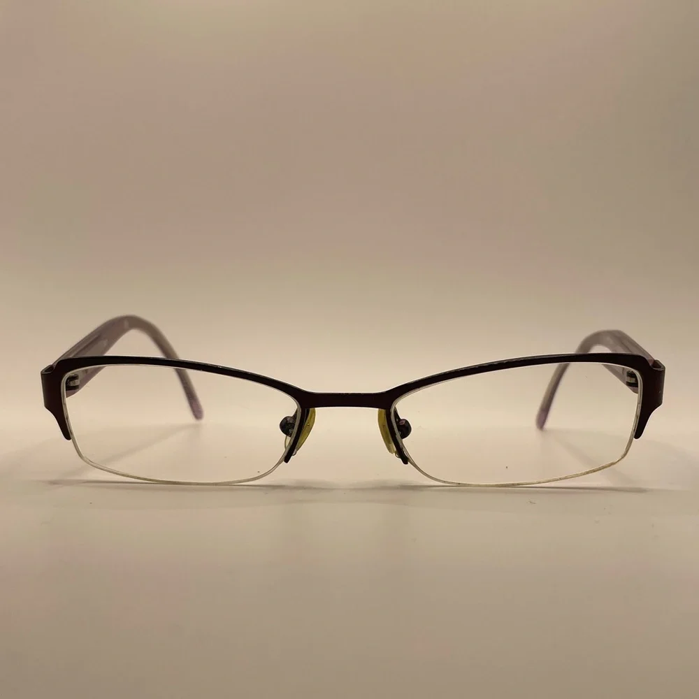 Kate Spade Patti 0FP1 135 Purple Semi-Rimless Glasses Frames • Made in Italy